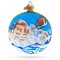 Cortina d'Ampezzo Ski Resort, Italy Glass Ball Christmas Ornament 4 Inches